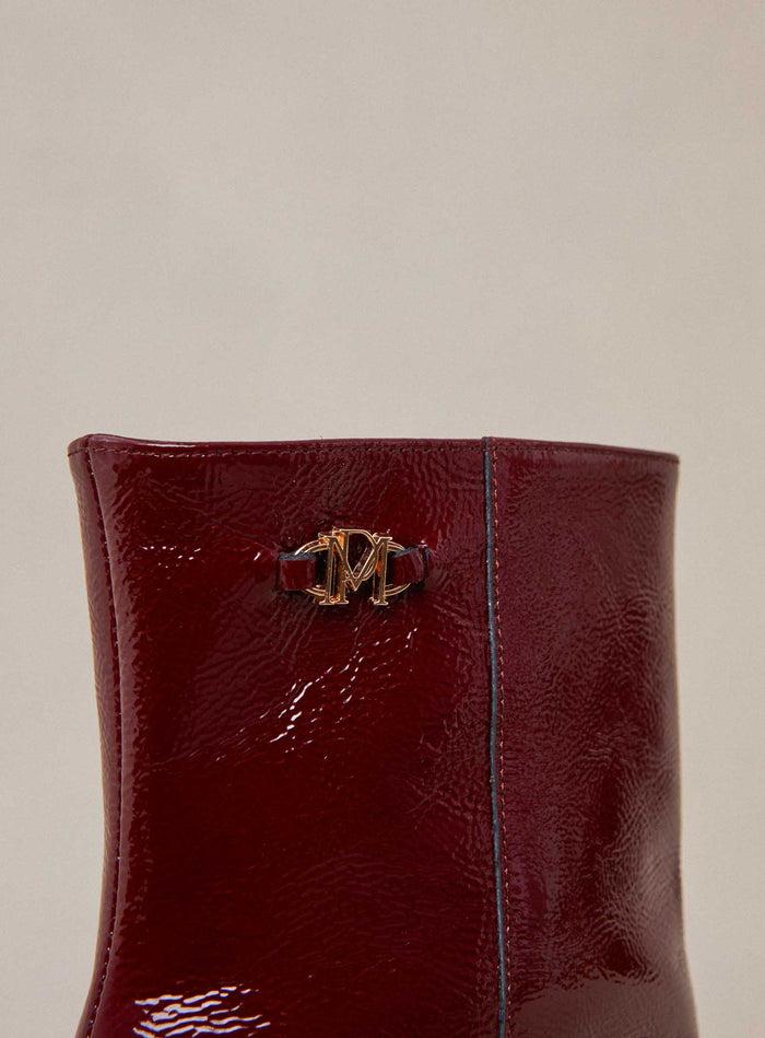 Petite Mendigote Cally - Bottines à Talons Rouge En Cuir