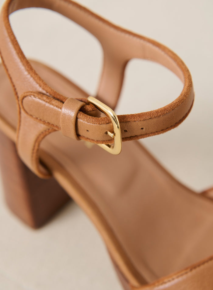 Petite Mendigote Celeste - Sandales à Talons En Cuir Marron
