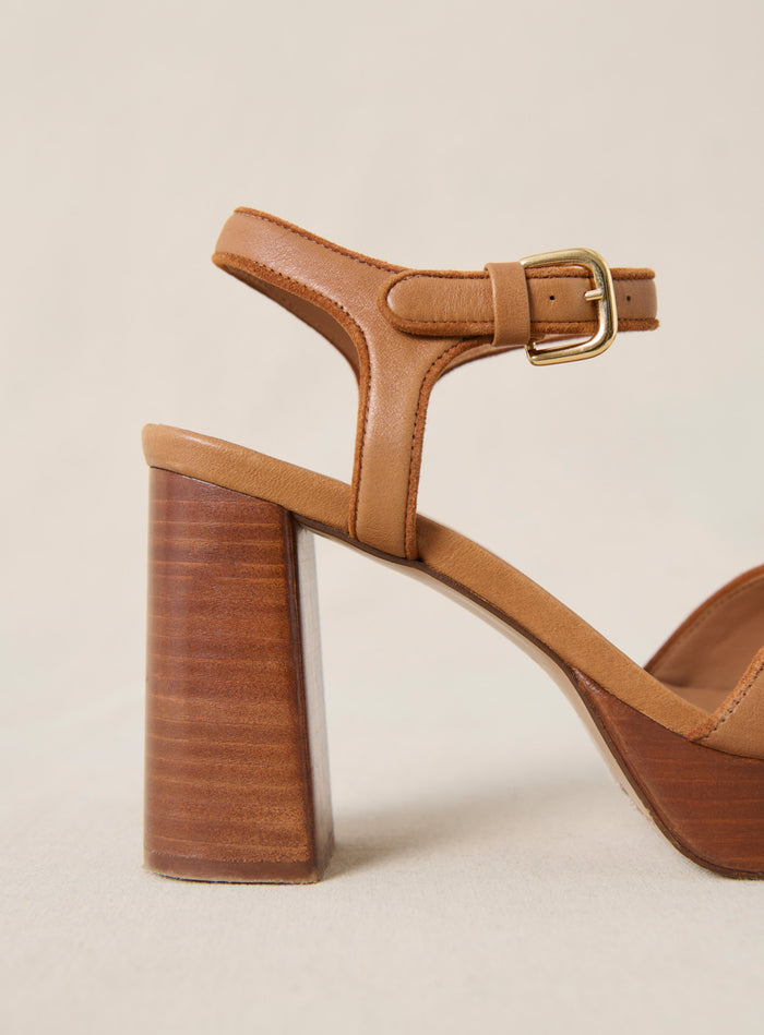 Petite Mendigote Celeste - Sandales à Talons En Cuir Marron