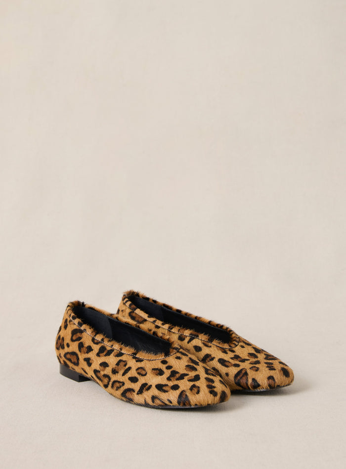 Petite Mendigote Coralie - Ballerines En Cuir Léopard