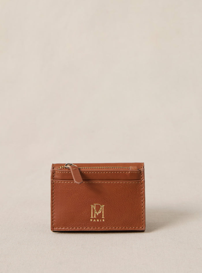 Petite Mendigote Eugenie - Portefeuille En Cuir Camel