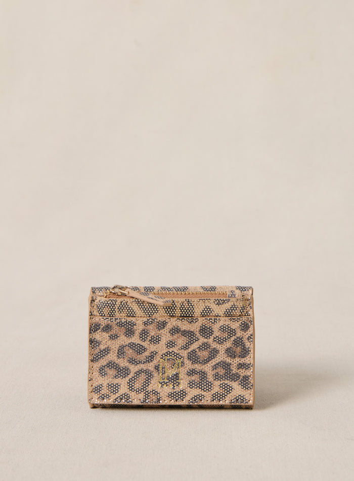 Petite Mendigote Eugenie - Portefeuille En Cuir Léopard