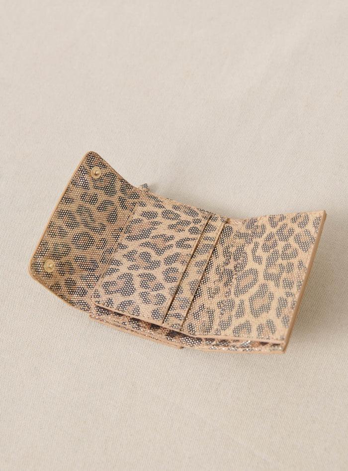 Petite Mendigote Eugenie - Portefeuille En Cuir Léopard