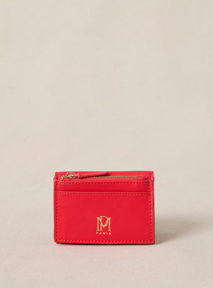 Petite Mendigote Eugenie - Portefeuille En Cuir Rouge