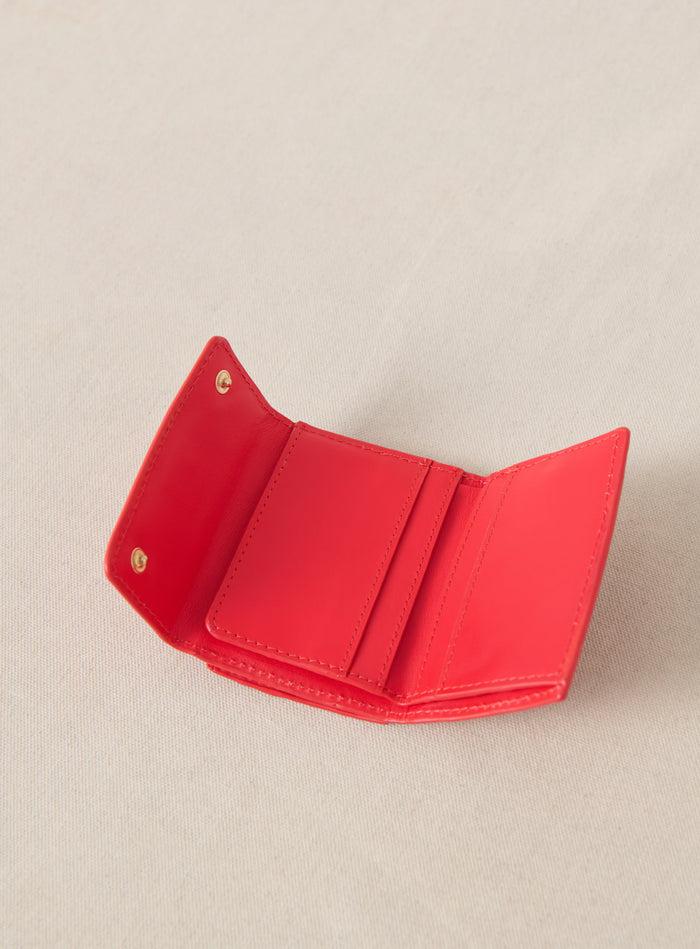 Petite Mendigote Eugenie - Portefeuille En Cuir Rouge