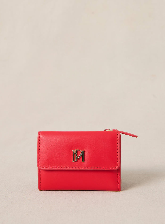 petite mendigote Eugenie - Portefeuille en cuir rouge