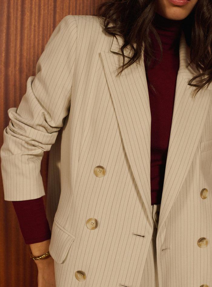 Petite Mendigote Olive - Veste Blazer à Manches Longues