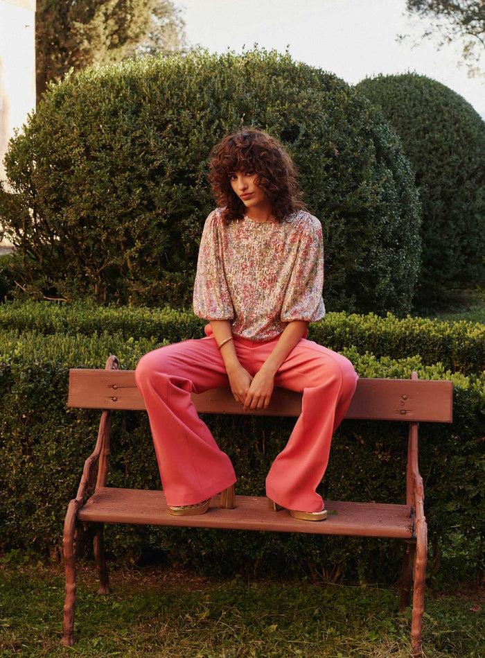 Petite Mendigote Paris - Pantalon Droit Et Fluide - Rose