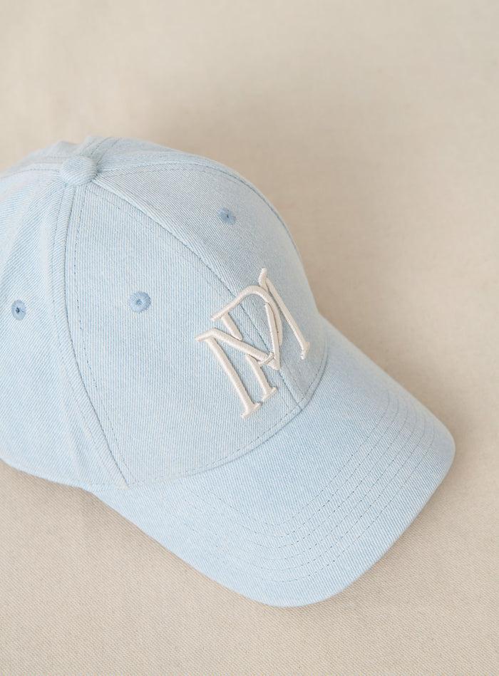 petite mendigote Anouk - Casquette en denim bleu