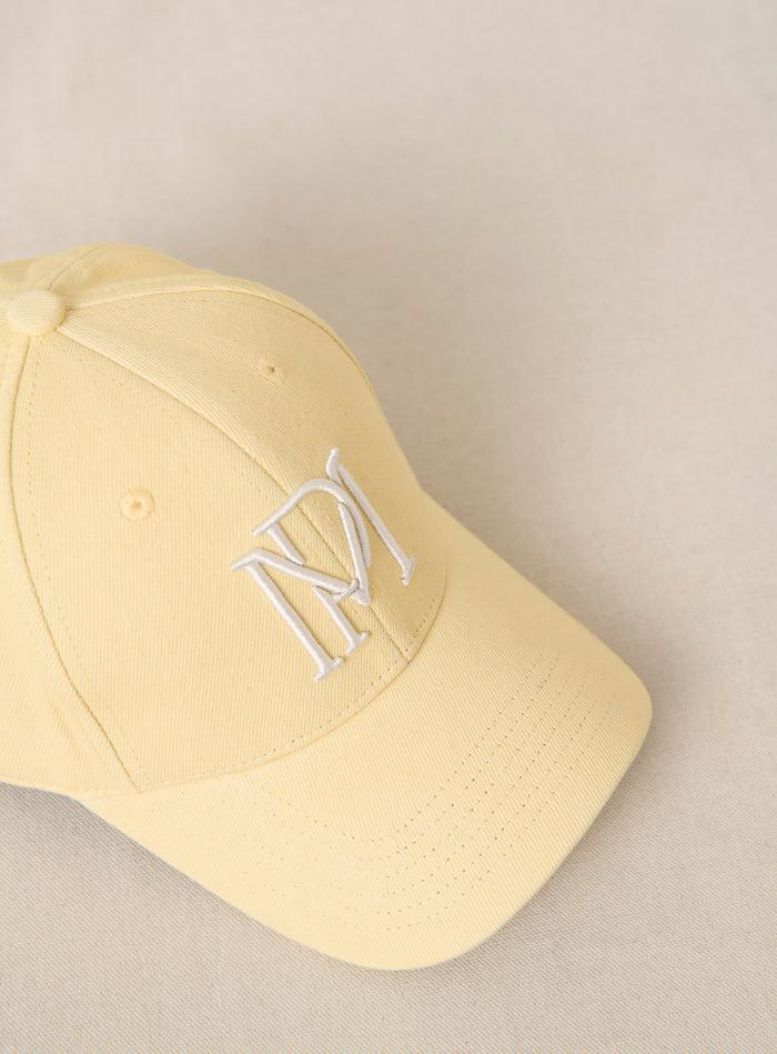 petite mendigote Anouk - Casquette en denim jaune