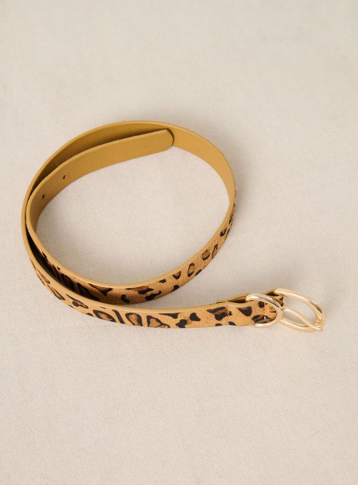 Petite Mendigote Astrid - Ceinture Léopard En Cuir