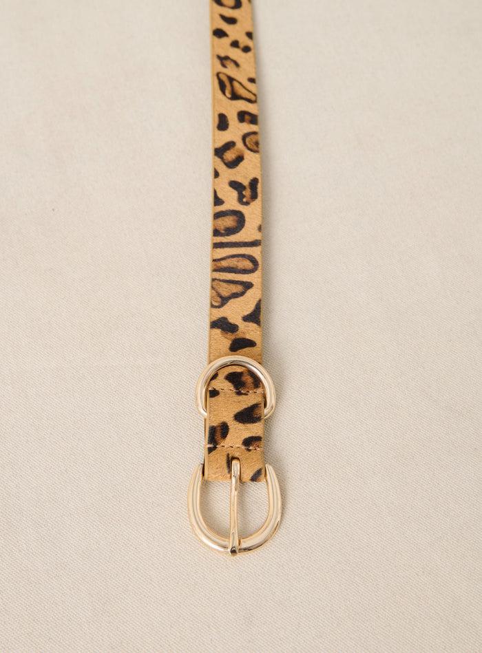Petite Mendigote Astrid - Ceinture Léopard En Cuir