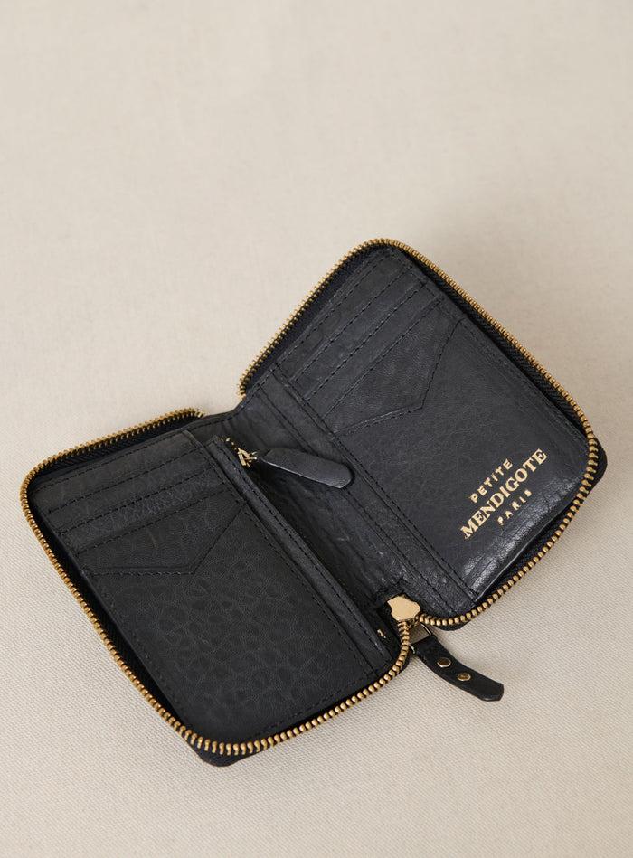 Petite Mendigote Edouard - Portefeuille En Cuir Noir