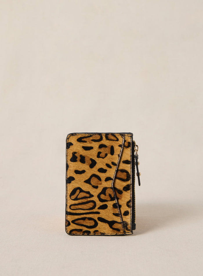 Petite Mendigote Elmo - Portefeuille En Cuir Léopard
