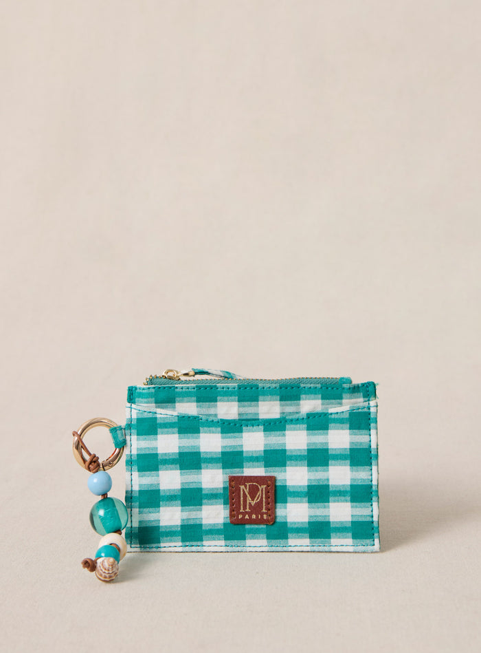 petite mendigote Elmo - Portefeuille en tissu Vichy