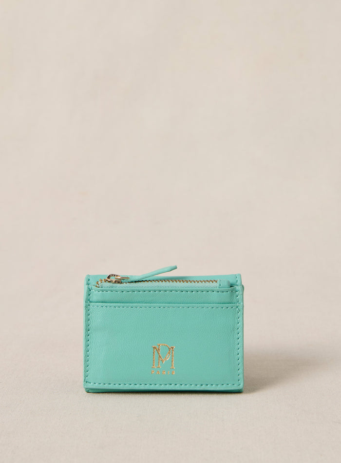 Petite Mendigote Eugenie - Portefeuille En Cuir Bleu