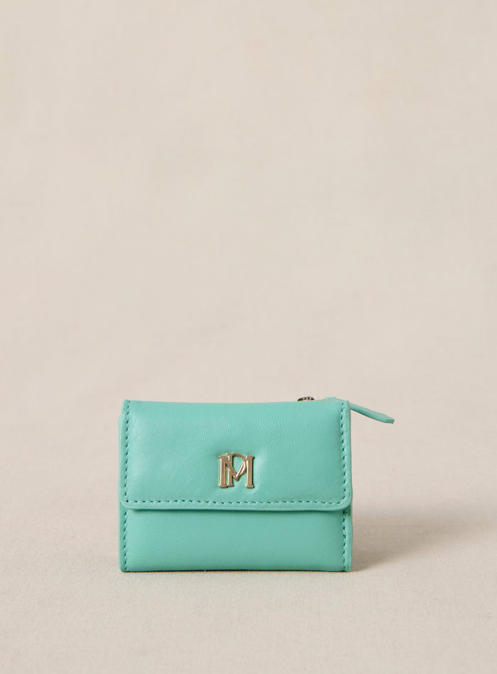 petite mendigote Eugenie - Portefeuille en cuir bleu