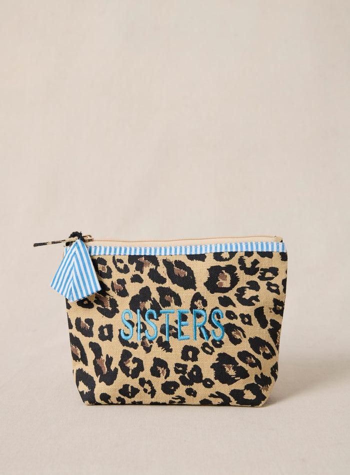 petite mendigote Eva - Pochette en coton léopard