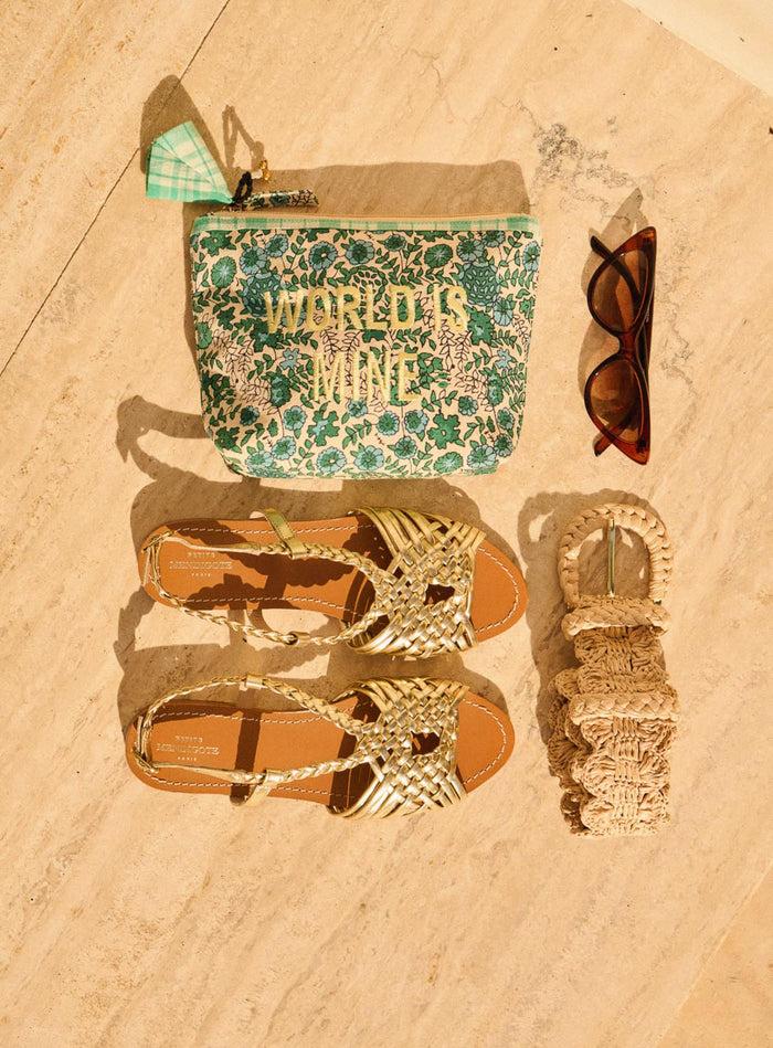 Petite Mendigote Eva - Pochette En Coton Vert