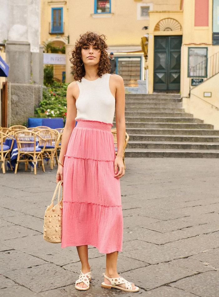 Petite Mendigote Joly - Jupe Longue Fluide - Rose