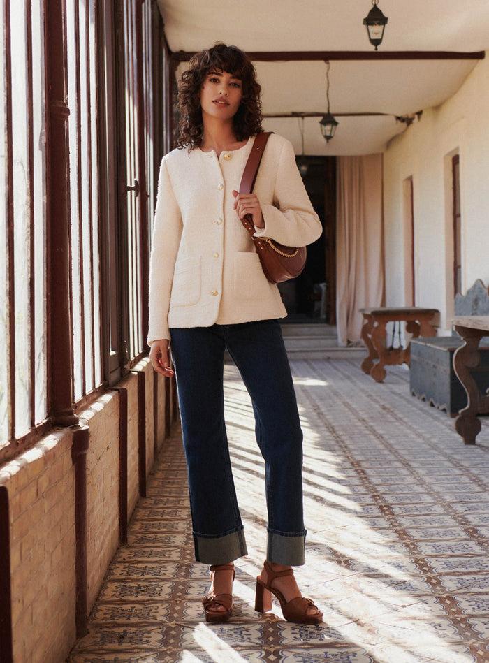 Petite Mendigote Oscar - Veste Courte En Tweed écru