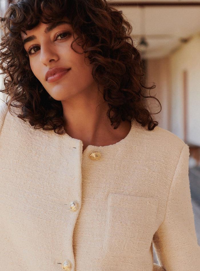 Petite Mendigote Oscar - Veste Courte En Tweed écru