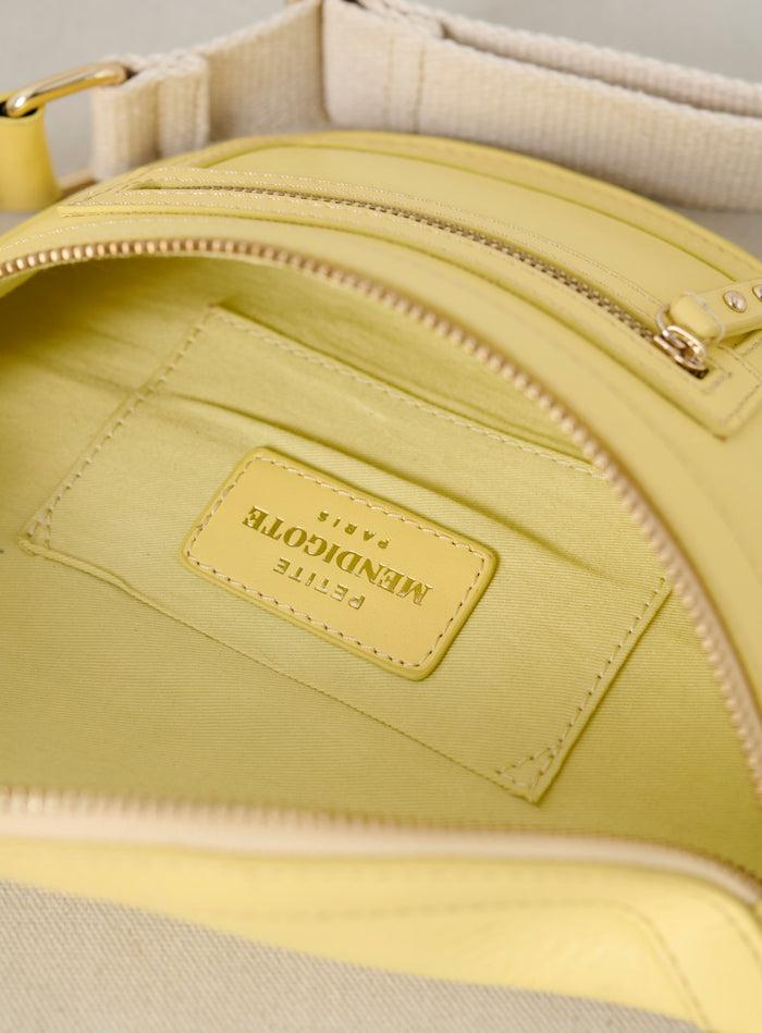 Petite Mendigote Sana - Sac Banane En Cuir Jaune