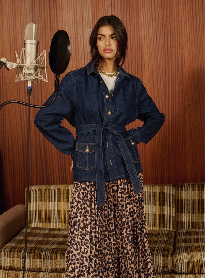 petite mendigote Trésor - Veste en jean brut