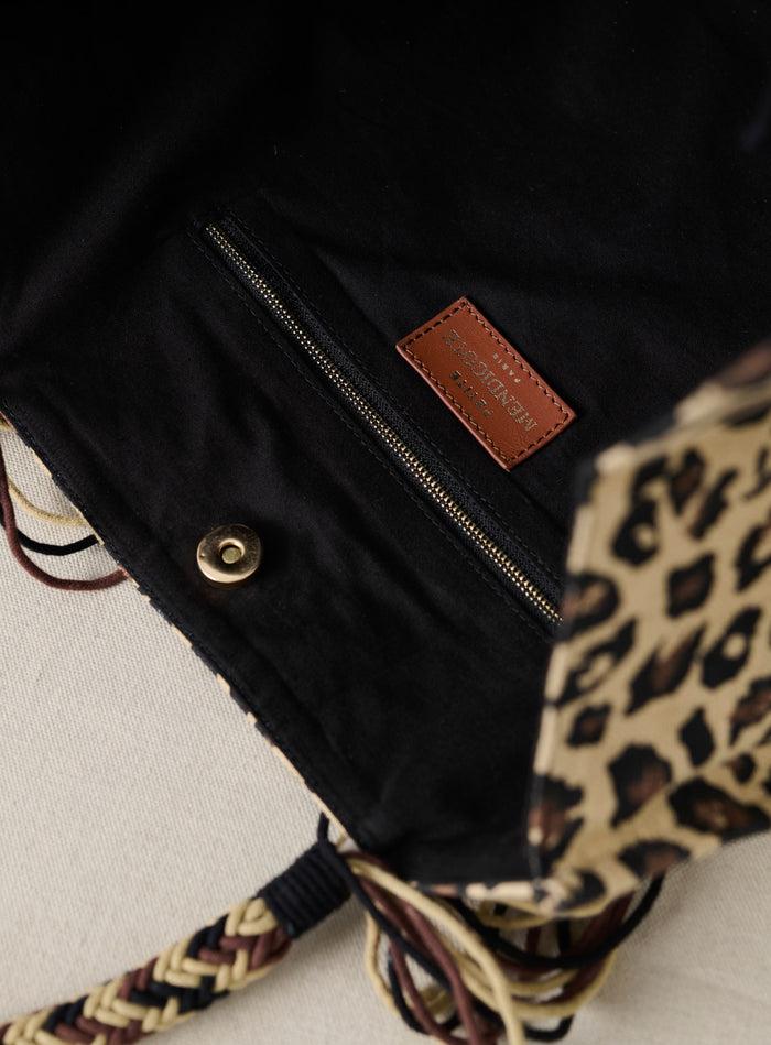 Petite Mendigote Sai - Grand Sac Cabas En Tissu Et à Imprimé Léopard