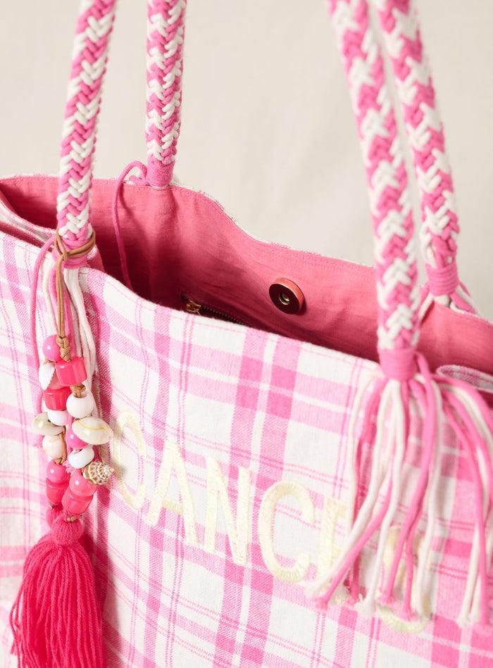 Petite Mendigote Sai - Grand Sac Cabas En Tissu Et à Imprimé Rose