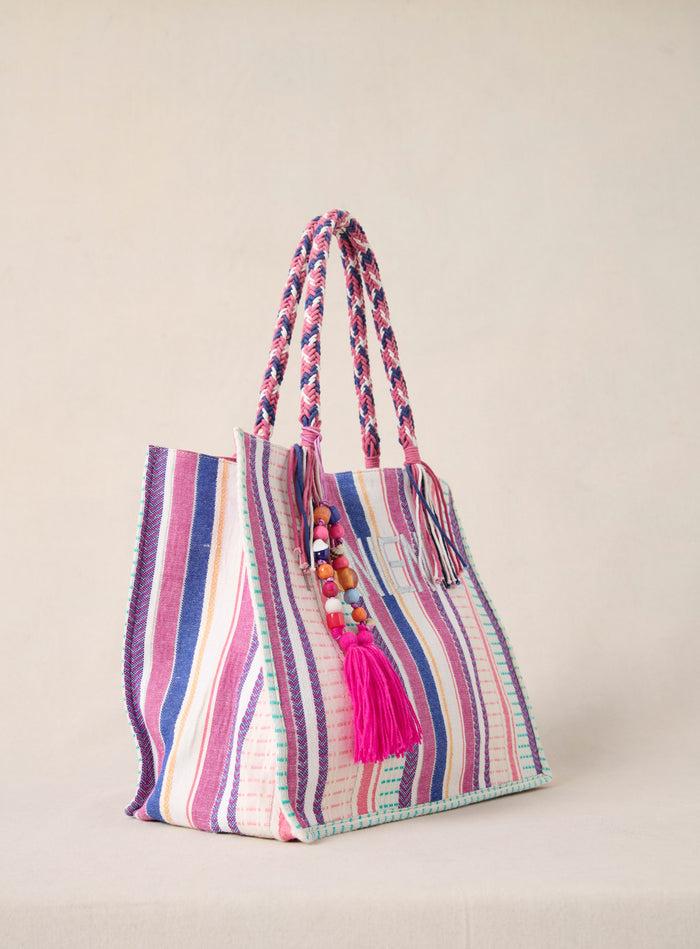 Petite Mendigote Sai - Grand Sac Cabas En Tissu Et à Imprimé Violet