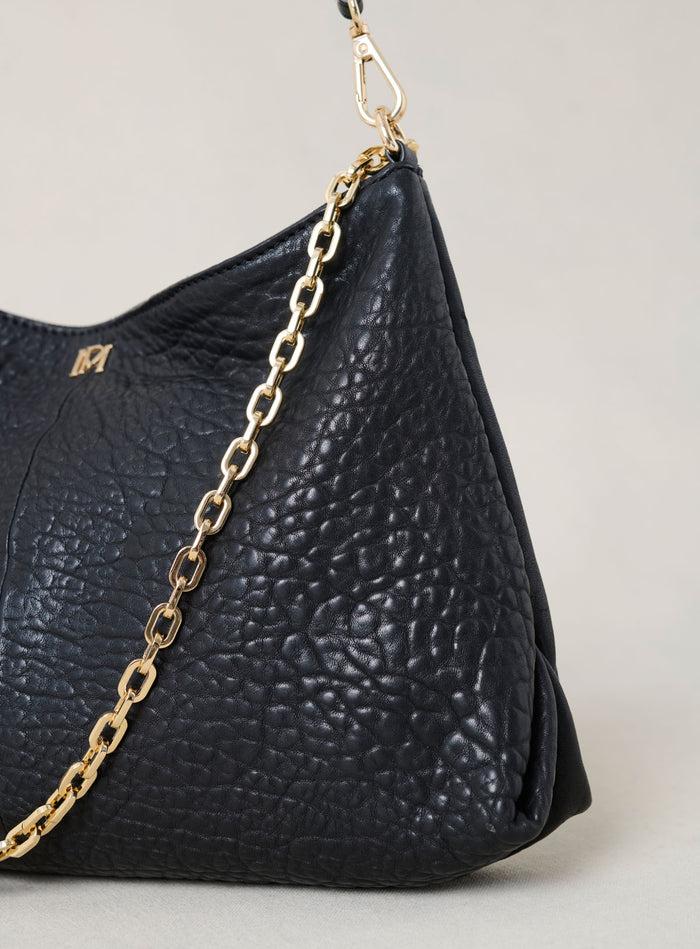 Petite Mendigote Serion - Grand Sac En Cuir Tressé Noir