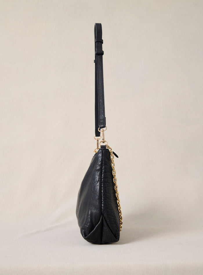 Petite Mendigote Serion - Grand Sac En Cuir Tressé Noir