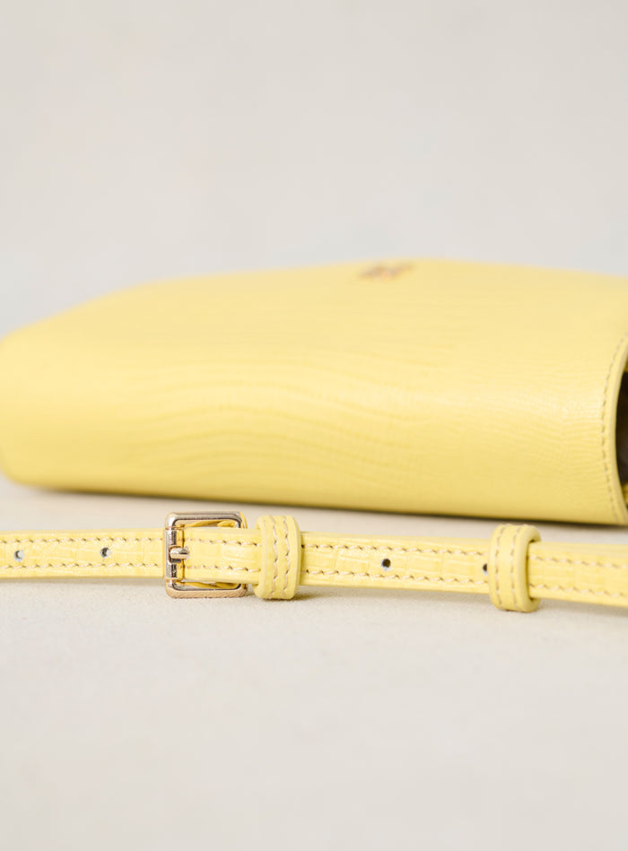 Petite Mendigote Steph - Sac à Bandoulière En Cuir Jaune