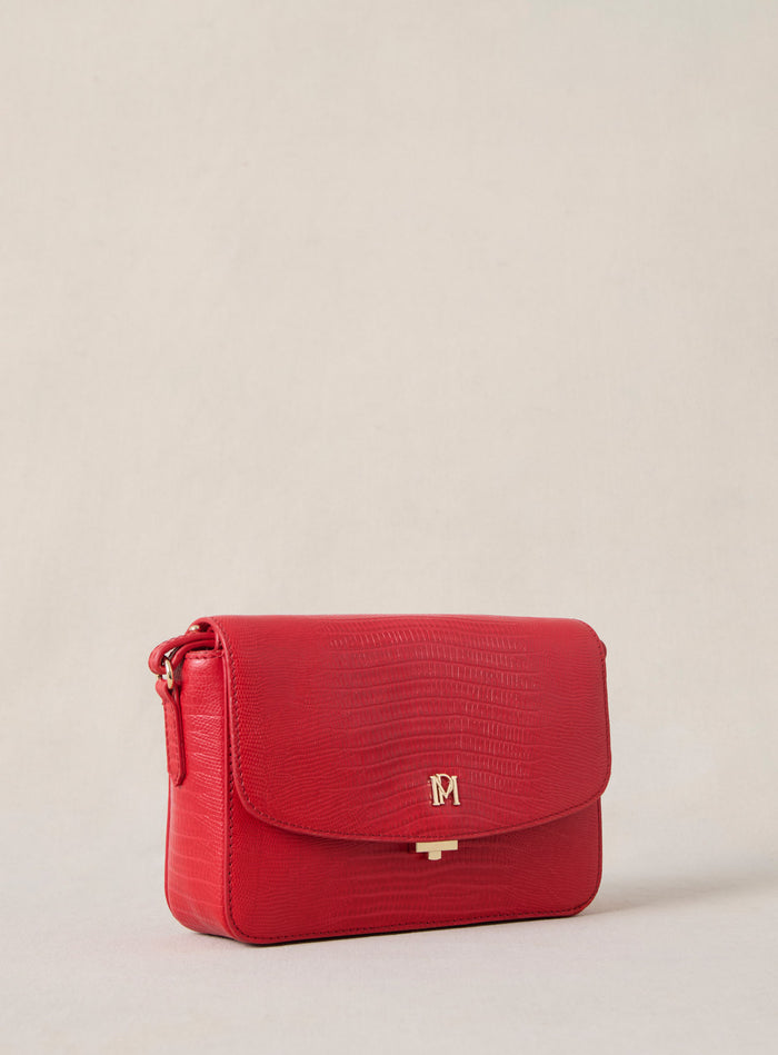 Petite Mendigote Steph - Sac à Bandoulière En Cuir Rouge