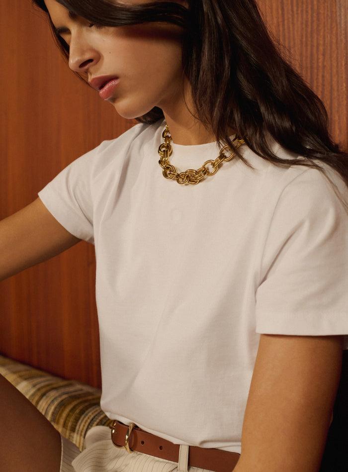 Petite Mendigote Titi - T-shirt Blanc Avec Broderie Petite Mendigote