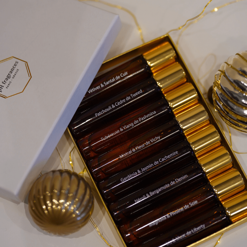 ph fragrances Coffret 8 Parfums Naturels d'exception Clean Biodégradables