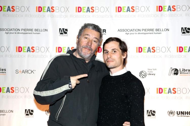 Philippe Starck Lancement De L'Ideas Box à La Public Library De New York
