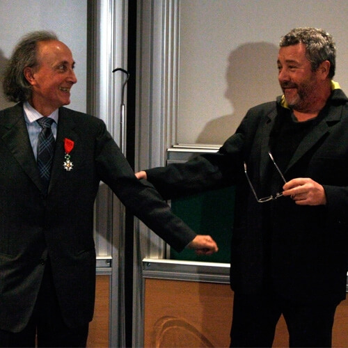 philippe starck Philippe Starck remet la Légion d’honneur à Thibault Damour
