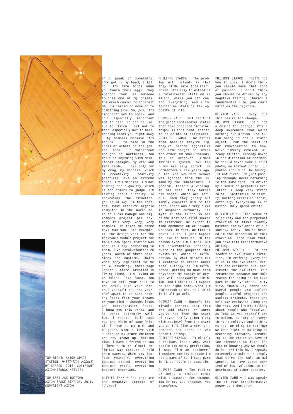 Philippe Starck THE ISLAND ISSUE #35 - PURPLE MAGAZINE