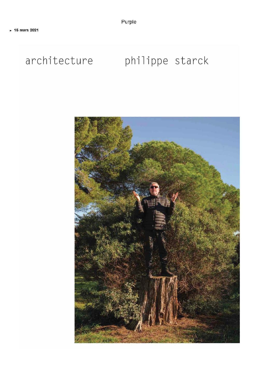 philippe starck THE ISLAND ISSUE #35 - PURPLE MAGAZINE