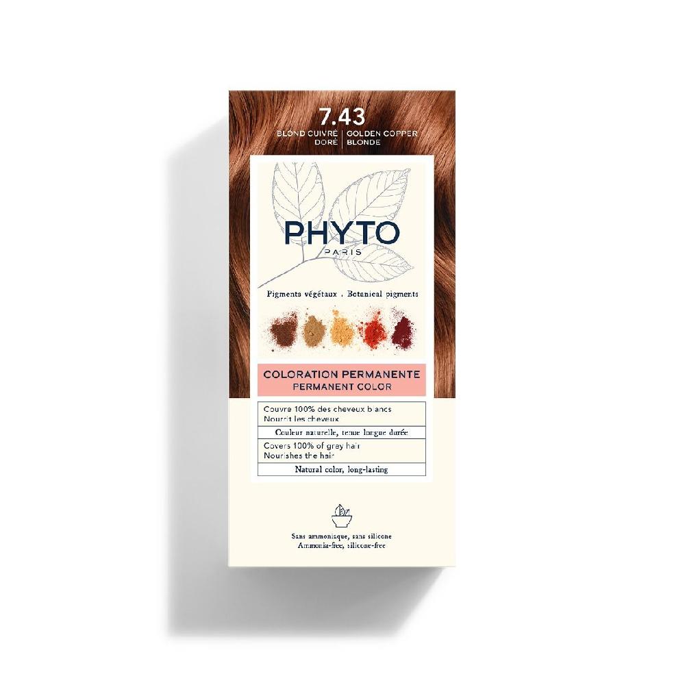 phyto COLORATION PHYTO7.43 Blond Cuivré Doré