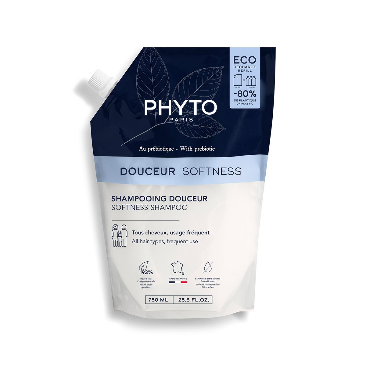 phyto DOUCEURRecharge Shampooing Douceur 750ml
