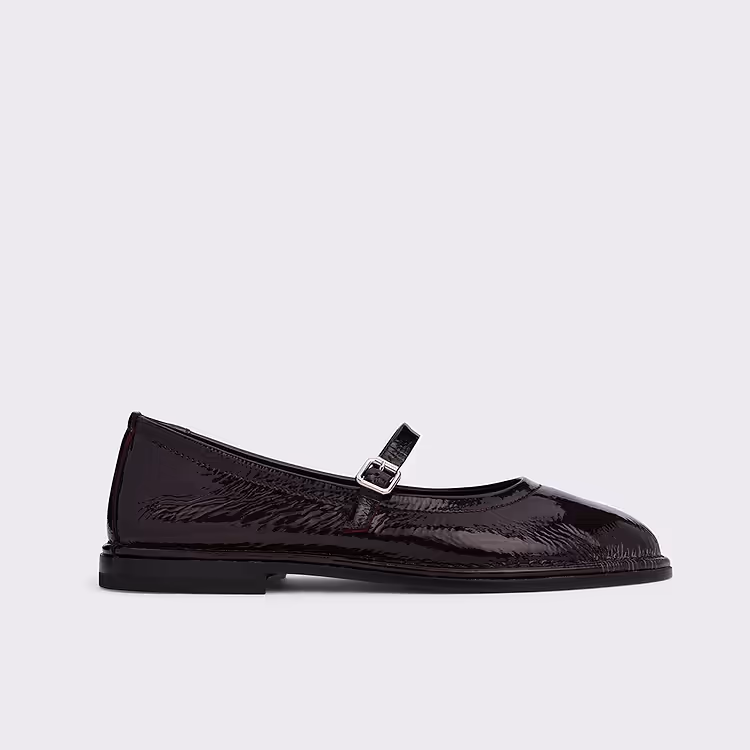 pierre hardy BALLERINE TRISH Cuir de chèvre verni bordeaux