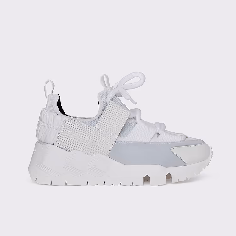 pierre hardy BASKETS COMET XL Néoprène recylcé et mesh blanc