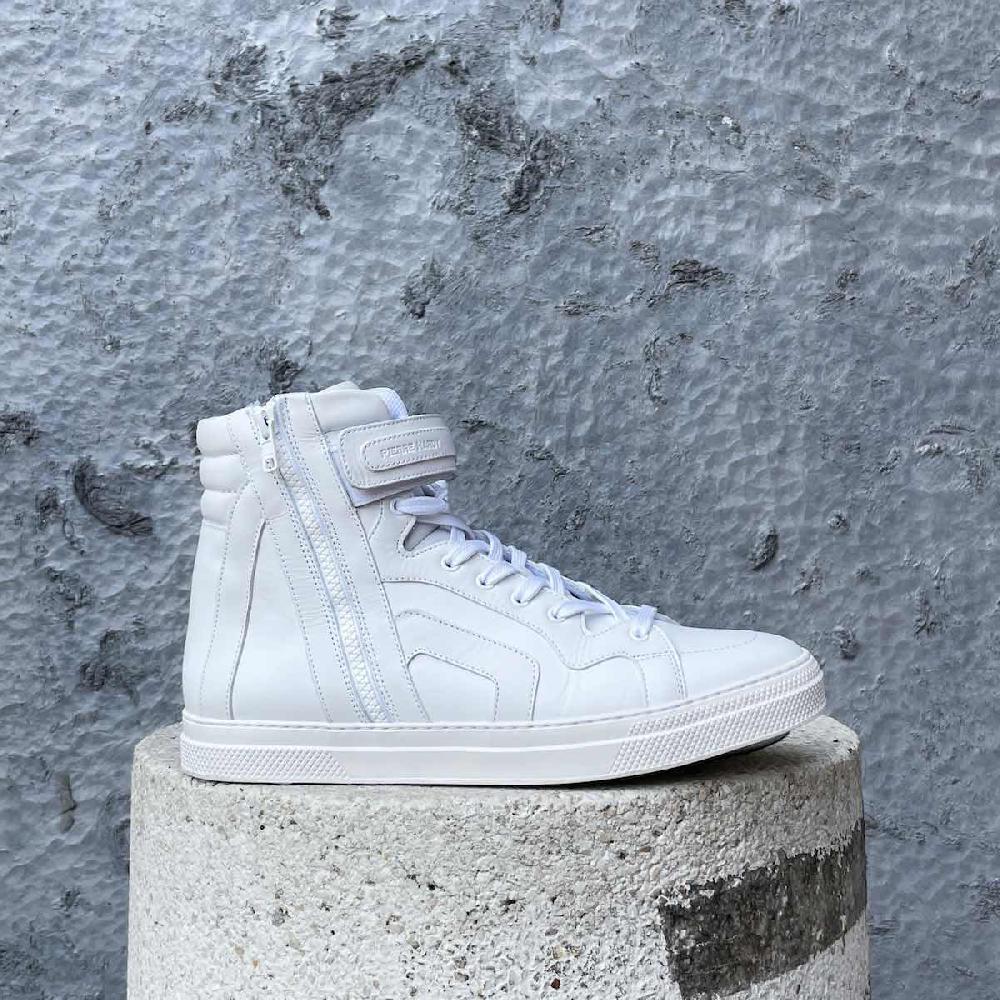 Pierre Hardy BASKETS MONTANTES 112 Cuir De Veau Blanc