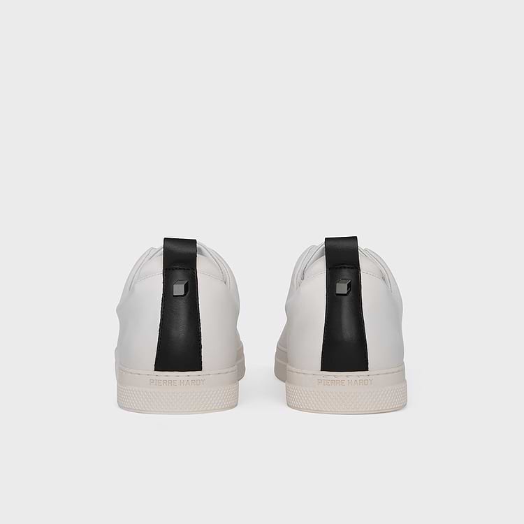 Pierre Hardy BASKETS SLIDER Cuir De Veau Blanc Et Noir
