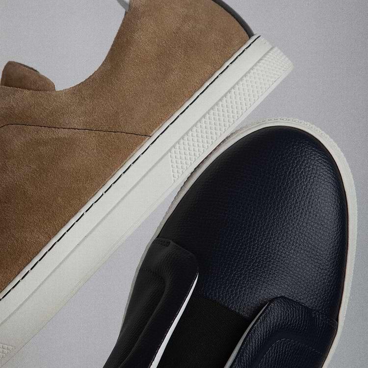 Pierre Hardy BASKETS SLIDER Cuir De Veau Velours Sable