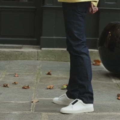 Pierre Hardy BASKETS SLIDER Cuir De Veau Velours Sable