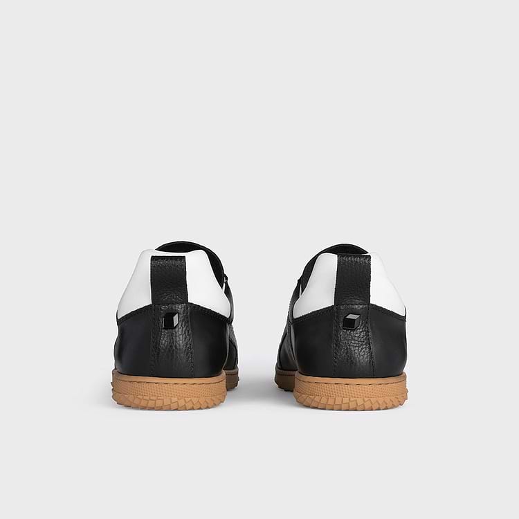 Pierre Hardy BASKETS START Cuir De Veau Velours Noir Et Cuir De Veau Grainé